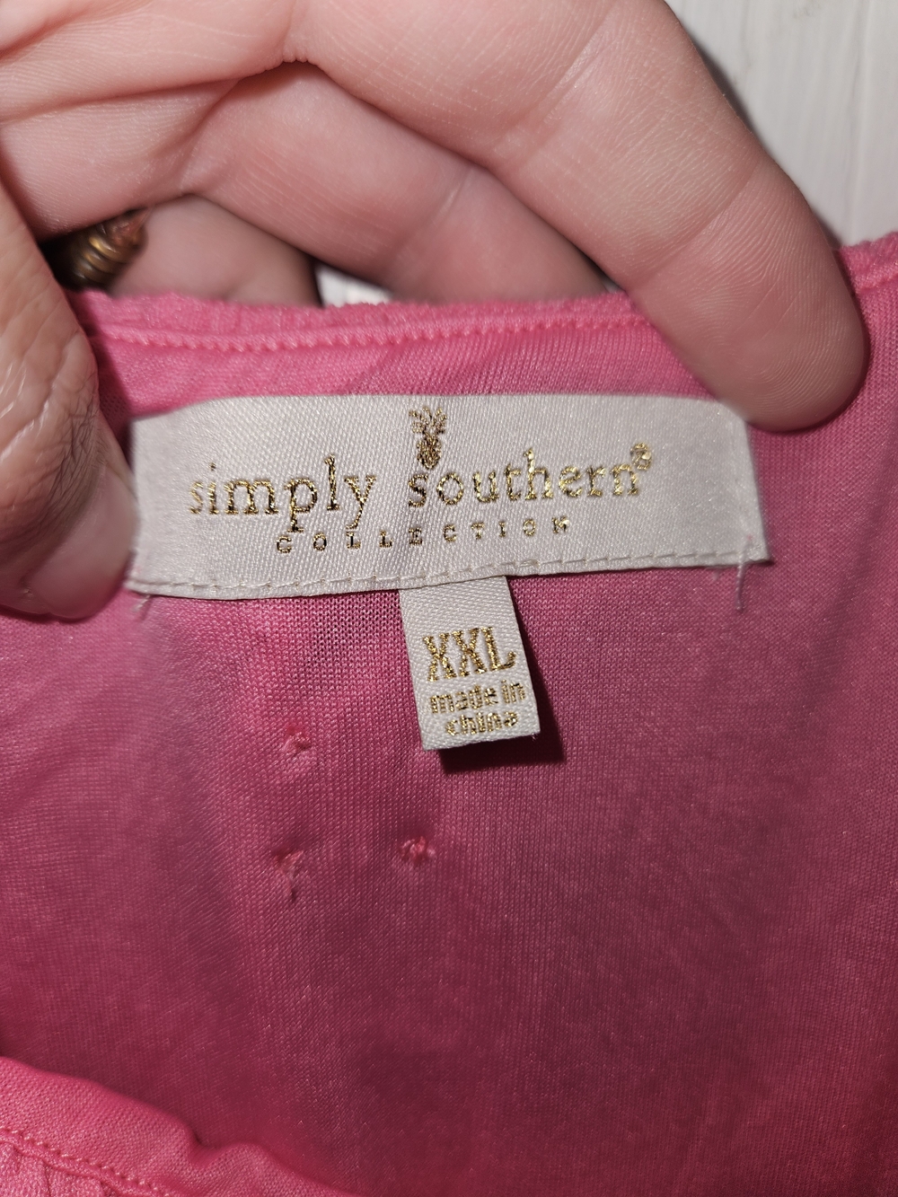 Simply Southern  Pink Textured Midi Dress - Picture 3 of 6